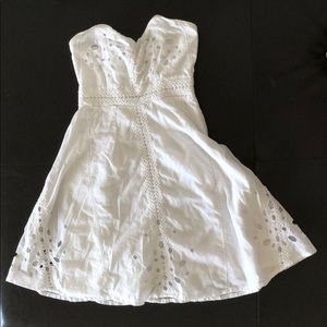 Urban Outfitters white strapless dress size XS